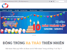 Tablet Screenshot of dongtrunghathao.com.vn